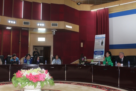 The public lecture on “Delivering Human Rights Education through Art” was held